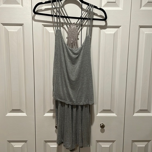 Moral Fiber Pants - Moral Fiber Gray Romper